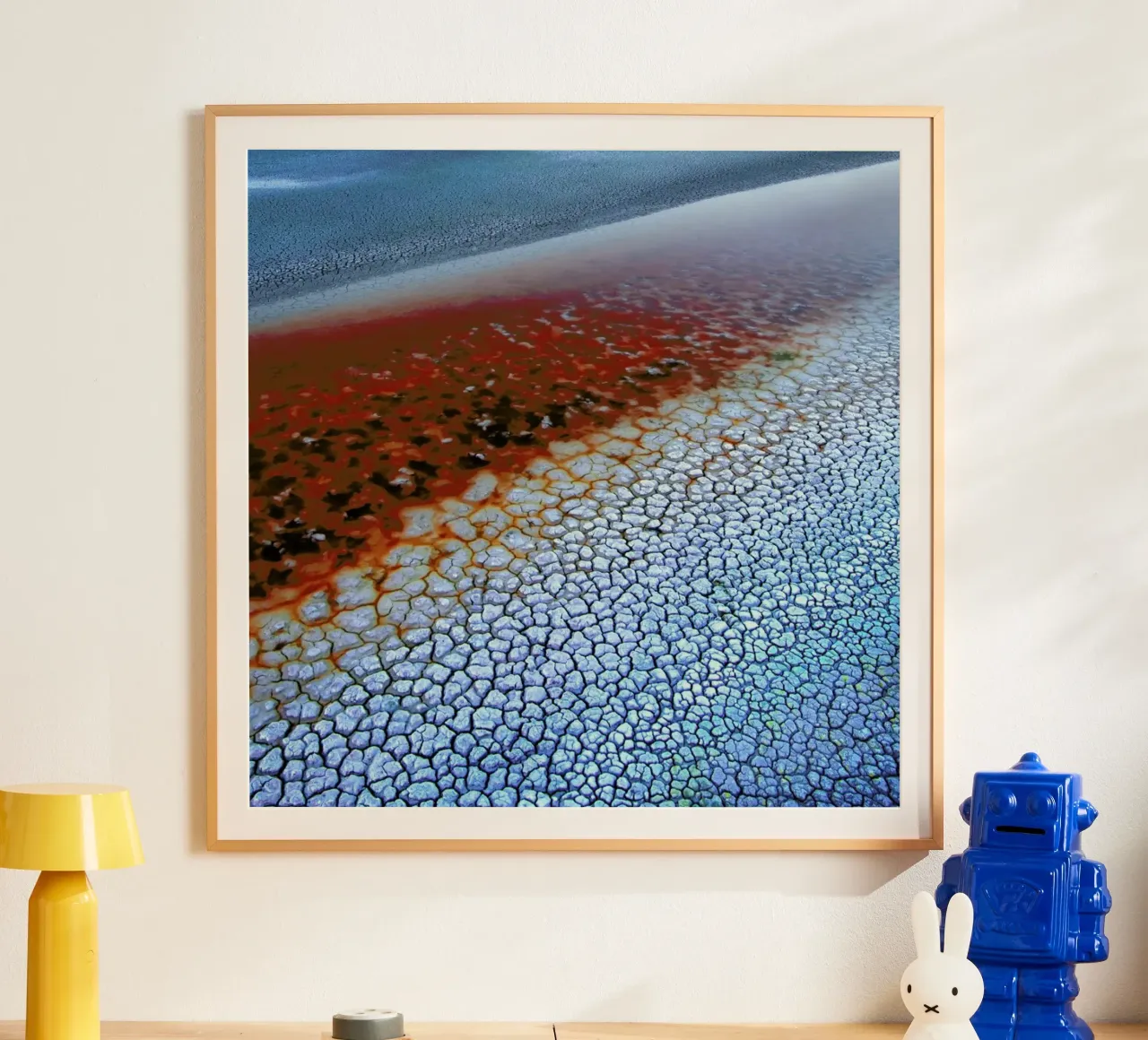 Laguna Colorado Texturen - Ignacio Palacios poster con telaio in legno da Pictufy