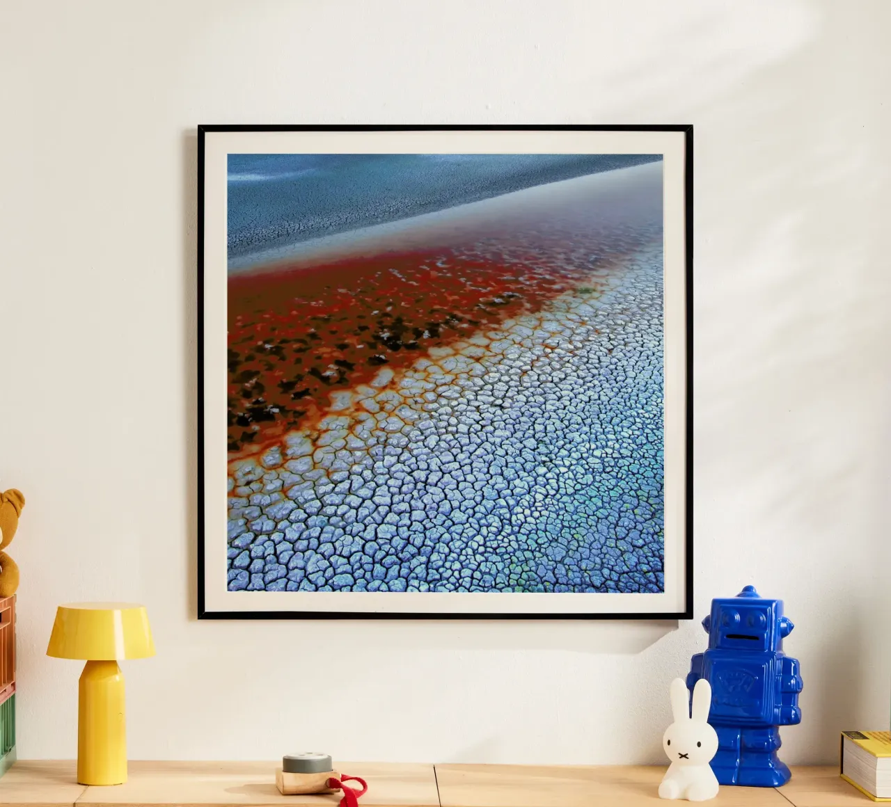 Laguna Colorado Texturen - Ignacio Palacios poster con telaio in legno da Pictufy