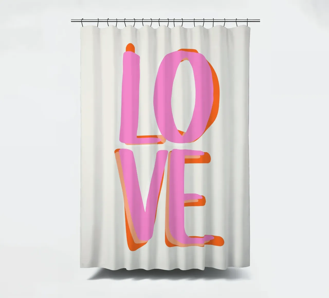 Love Letters Duschvorhang von Malou-Studio