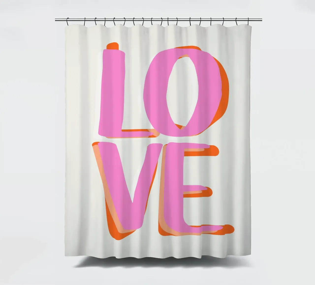 Love Letters Duschvorhang von Malou-Studio