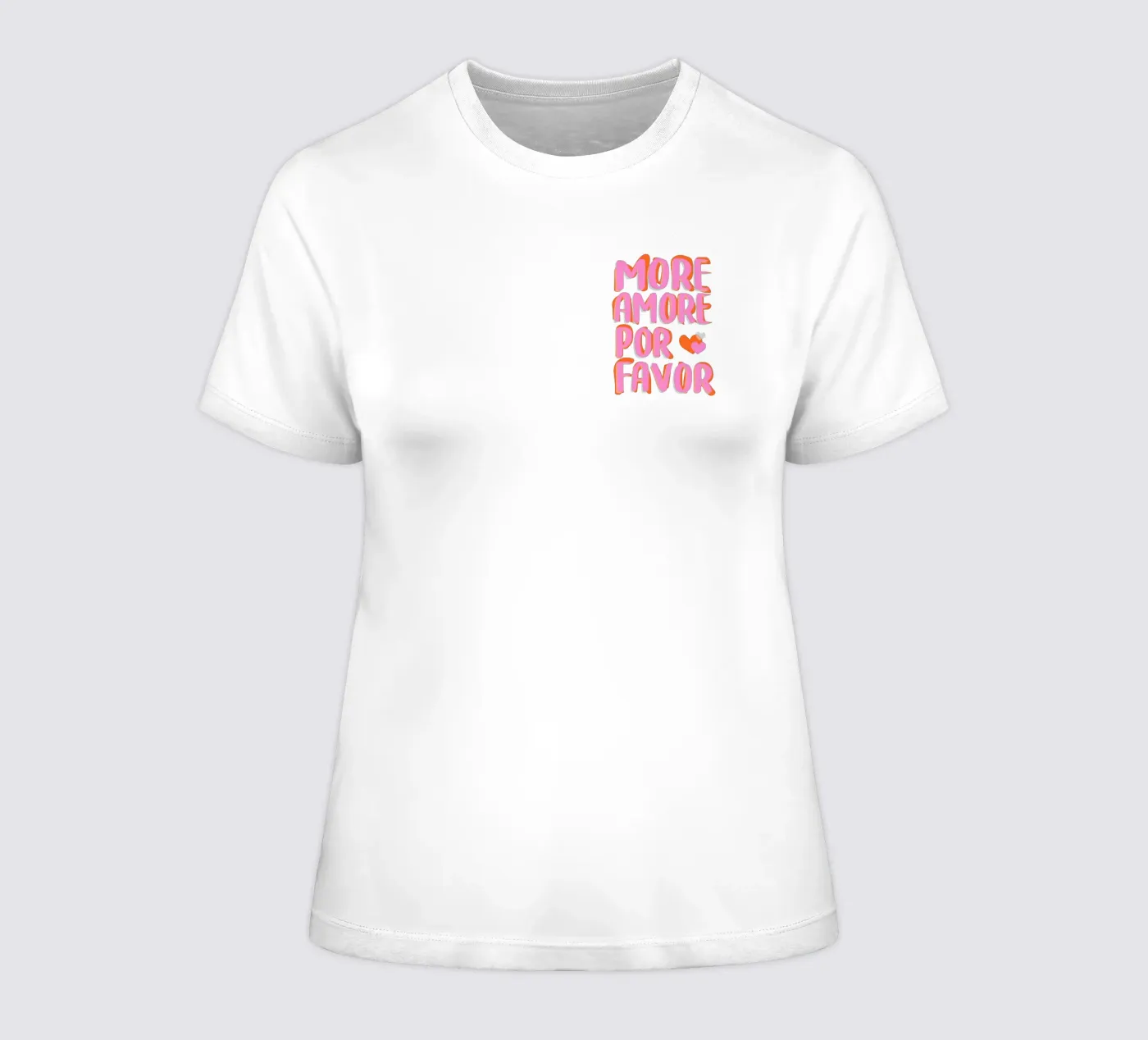 More Amore por Favore t-shirt da donna da Malou-Studio