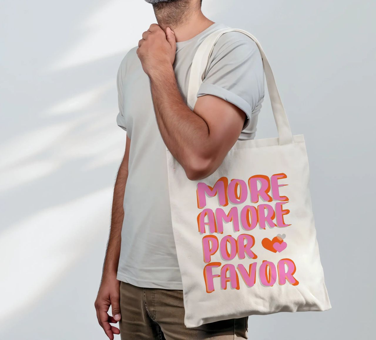 More Amore por Favore Jutebeutel von Malou-Studio