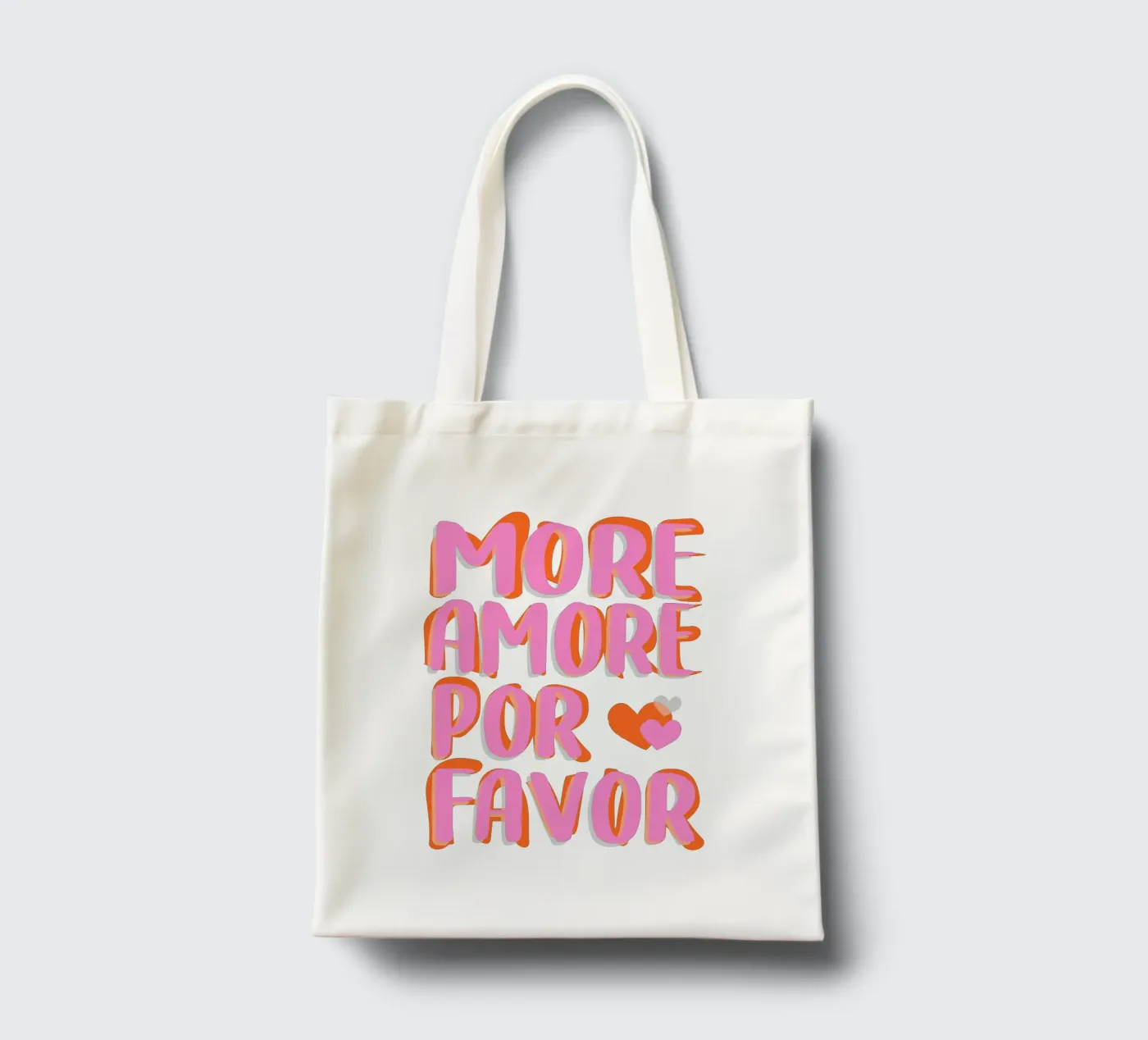 More Amore por Favore borsa in juta da Malou-Studio