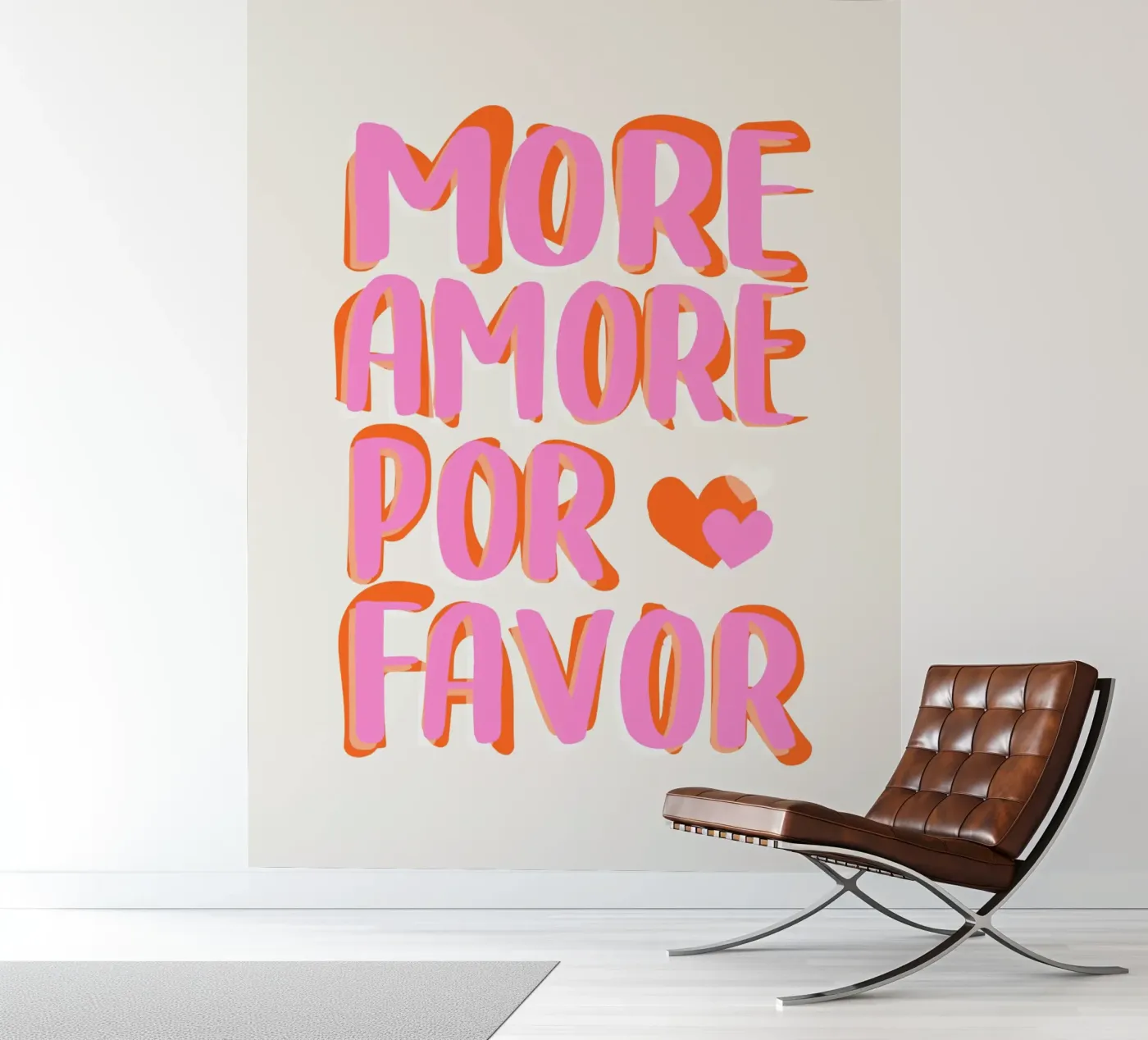 More Amore por Favore fotobehang van Malou-Studio
