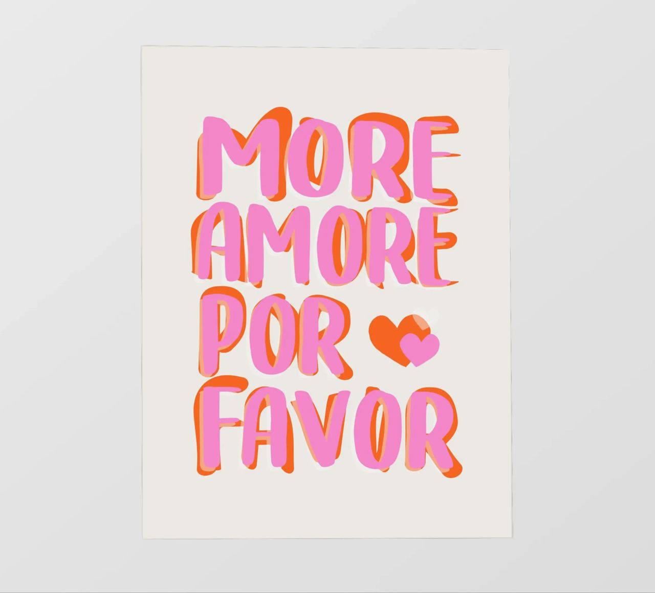 More Amore por Favore telo in pvc da Malou-Studio