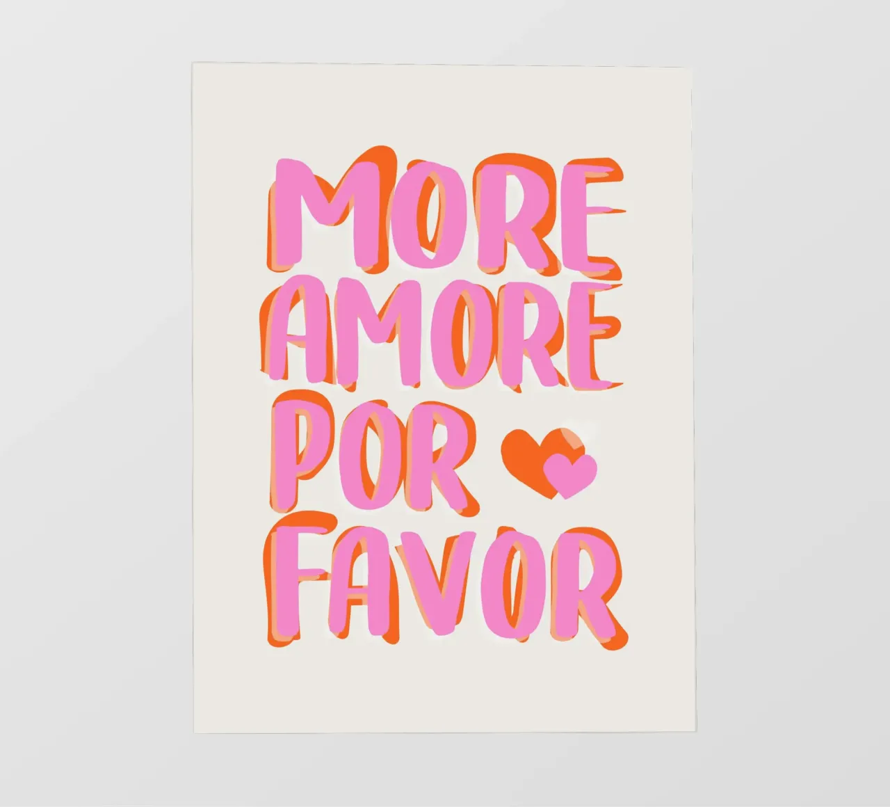 More Amore por Favore telo in pvc da Malou-Studio