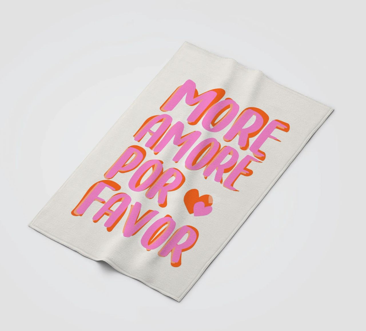 More Amore por Favore fleece blanket by Malou-Studio