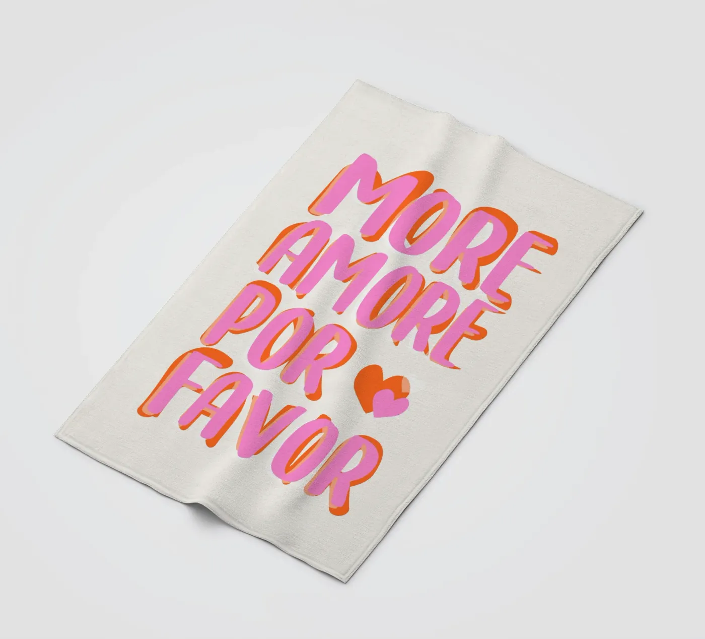 More Amore por Favore coperta in pile da Malou-Studio