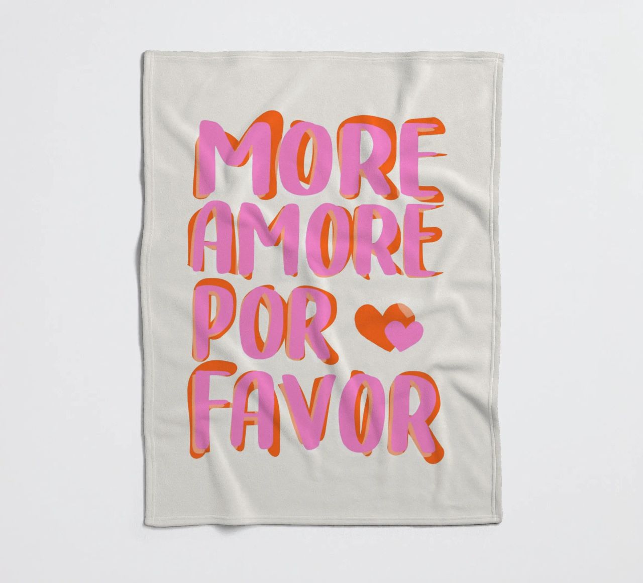 More Amore por Favore fleece blanket by Malou-Studio