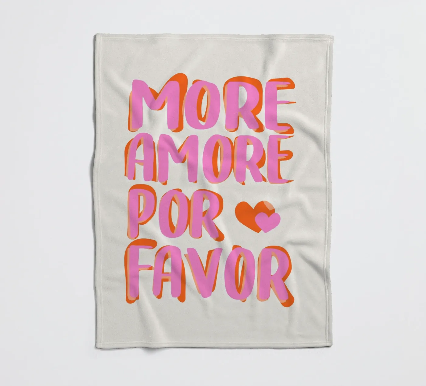 More Amore por Favore coperta in pile da Malou-Studio