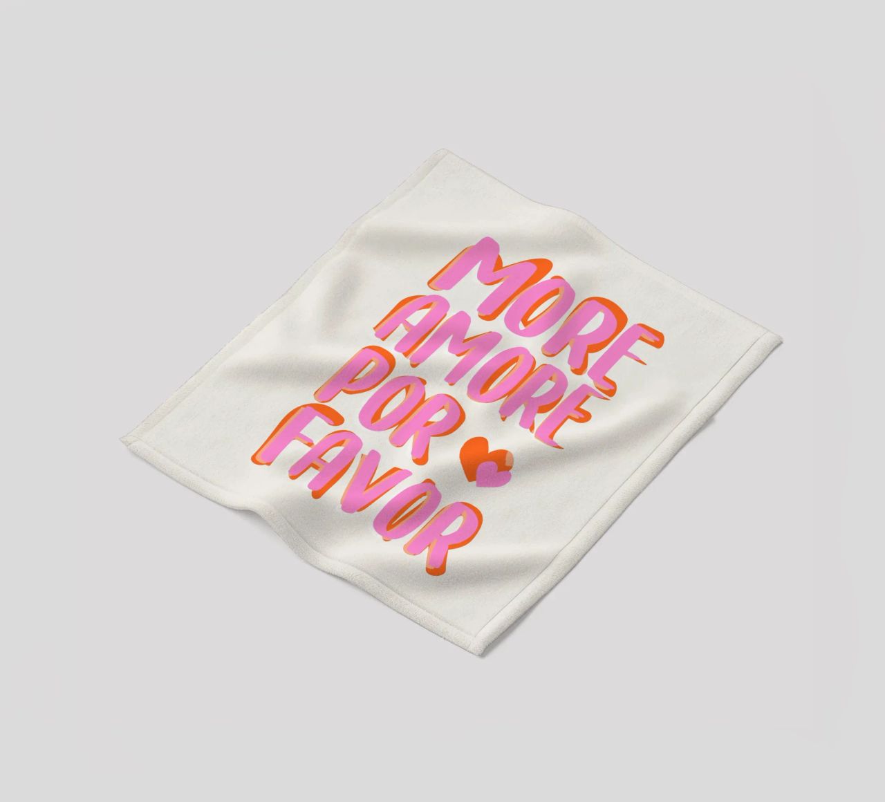 More Amore por Favore fleece blanket by Malou-Studio