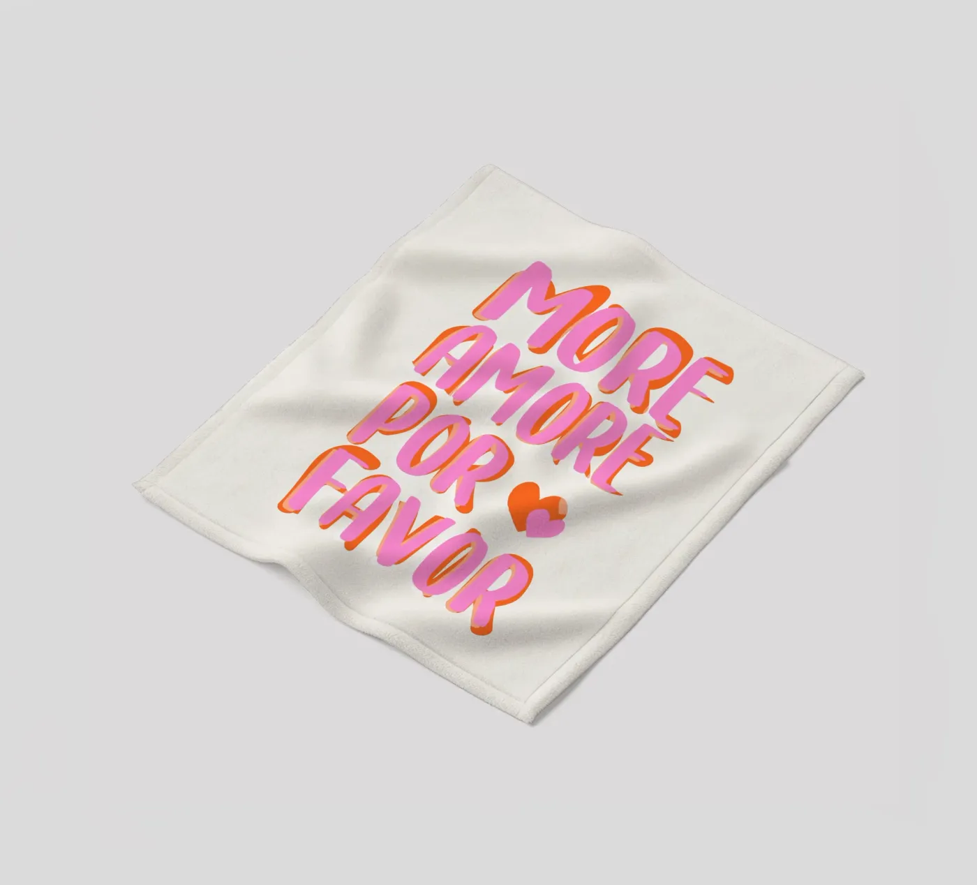 More Amore por Favore coperta in pile da Malou-Studio