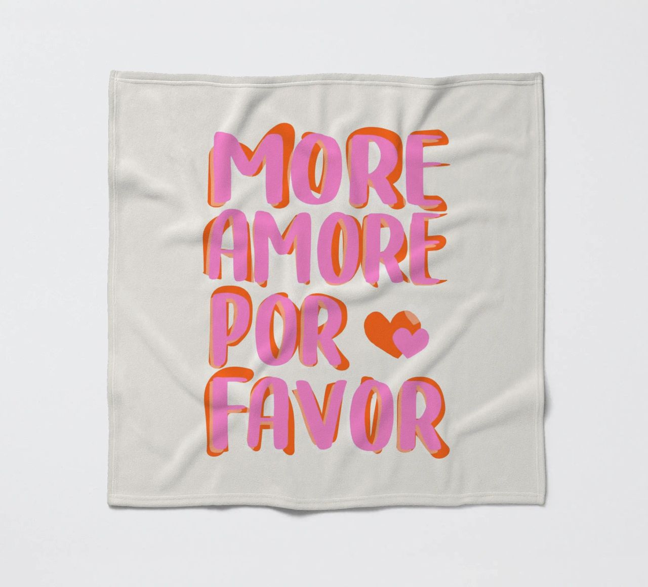 More Amore por Favore fleece blanket by Malou-Studio
