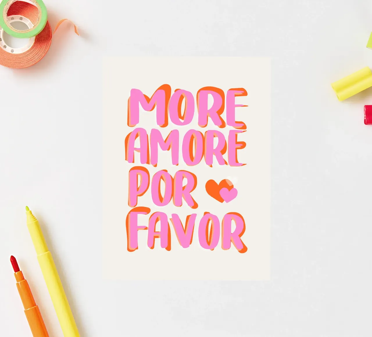 More Amore por Favore Sticker von Malou-Studio