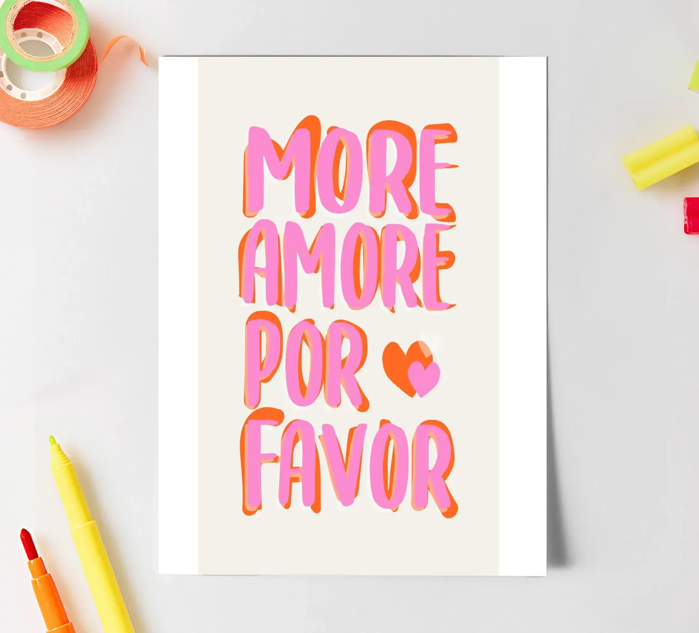 More Amore por Favore foglio adesivo da Malou-Studio