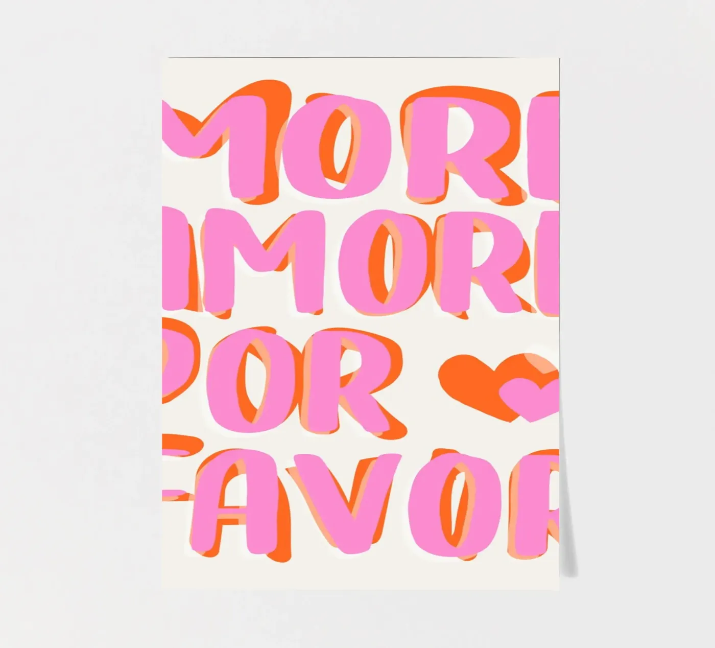 More Amore por Favore foglio adesivo da Malou-Studio