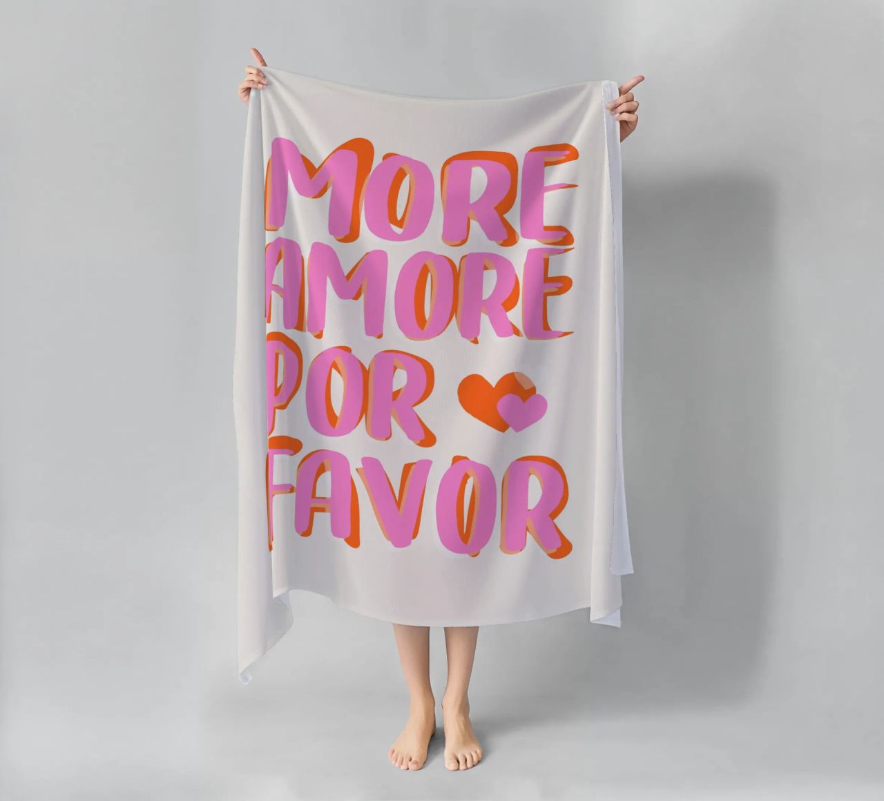More Amore por Favore beach towel by Malou-Studio
