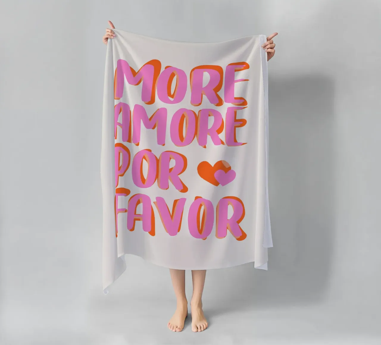 More Amore por Favore Strandtuch von Malou-Studio