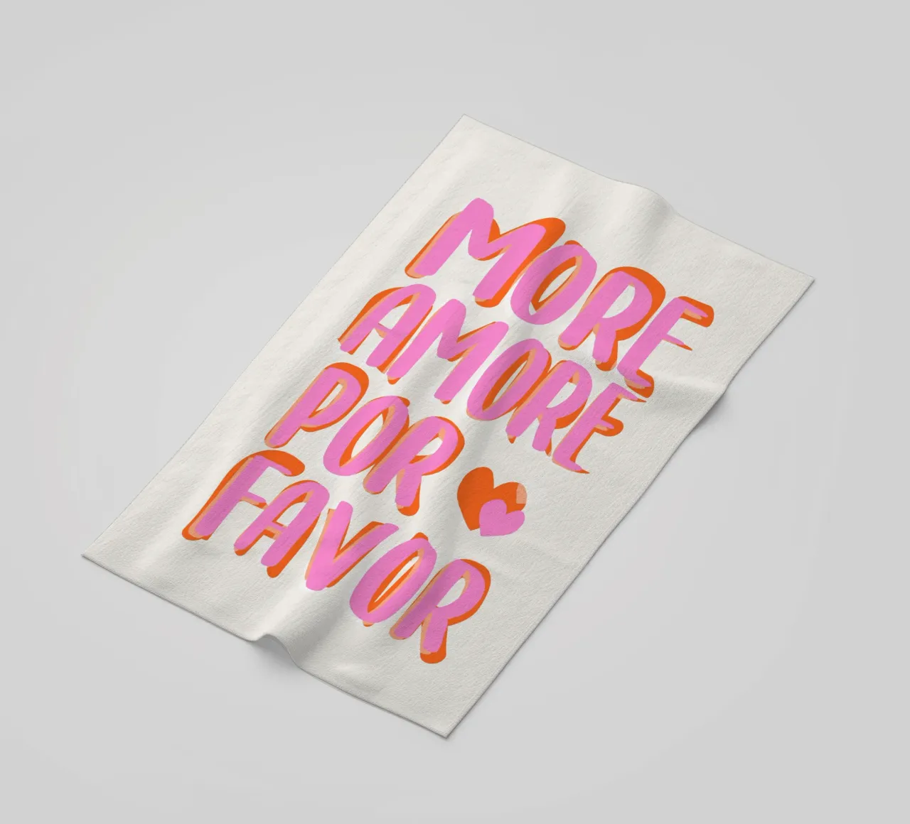 More Amore por Favore Strandtuch von Malou-Studio
