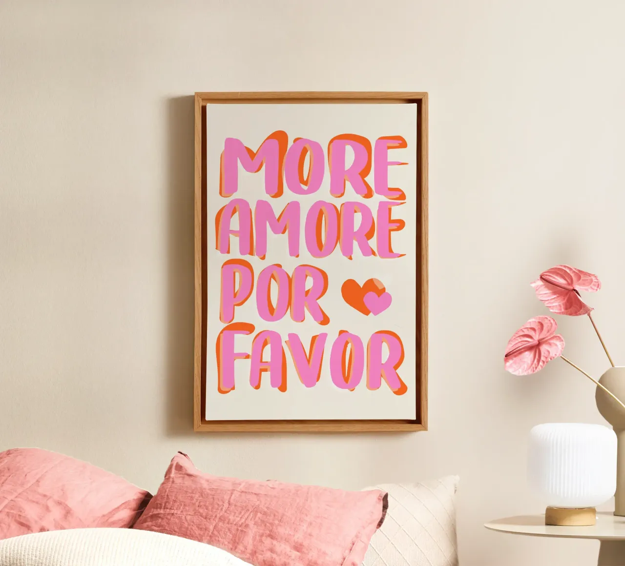 More Amore por Favore Leinwand von Malou-Studio