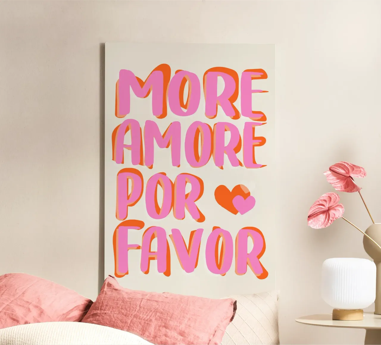 More Amore por Favore Leinwand von Malou-Studio