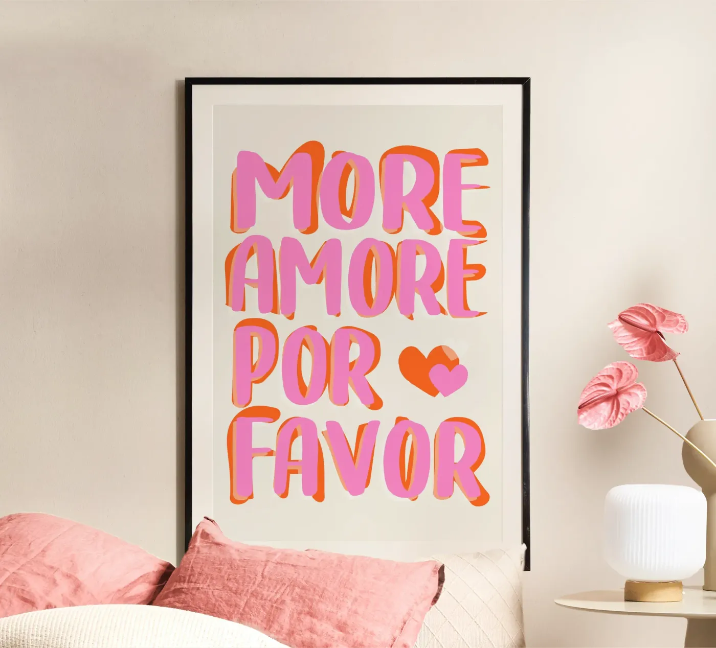 More Amore por Favore Poster von Malou-Studio