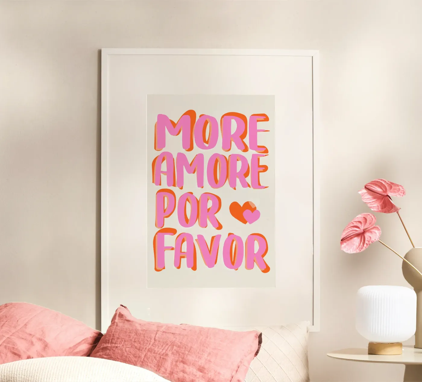 More Amore por Favore Poster von Malou-Studio