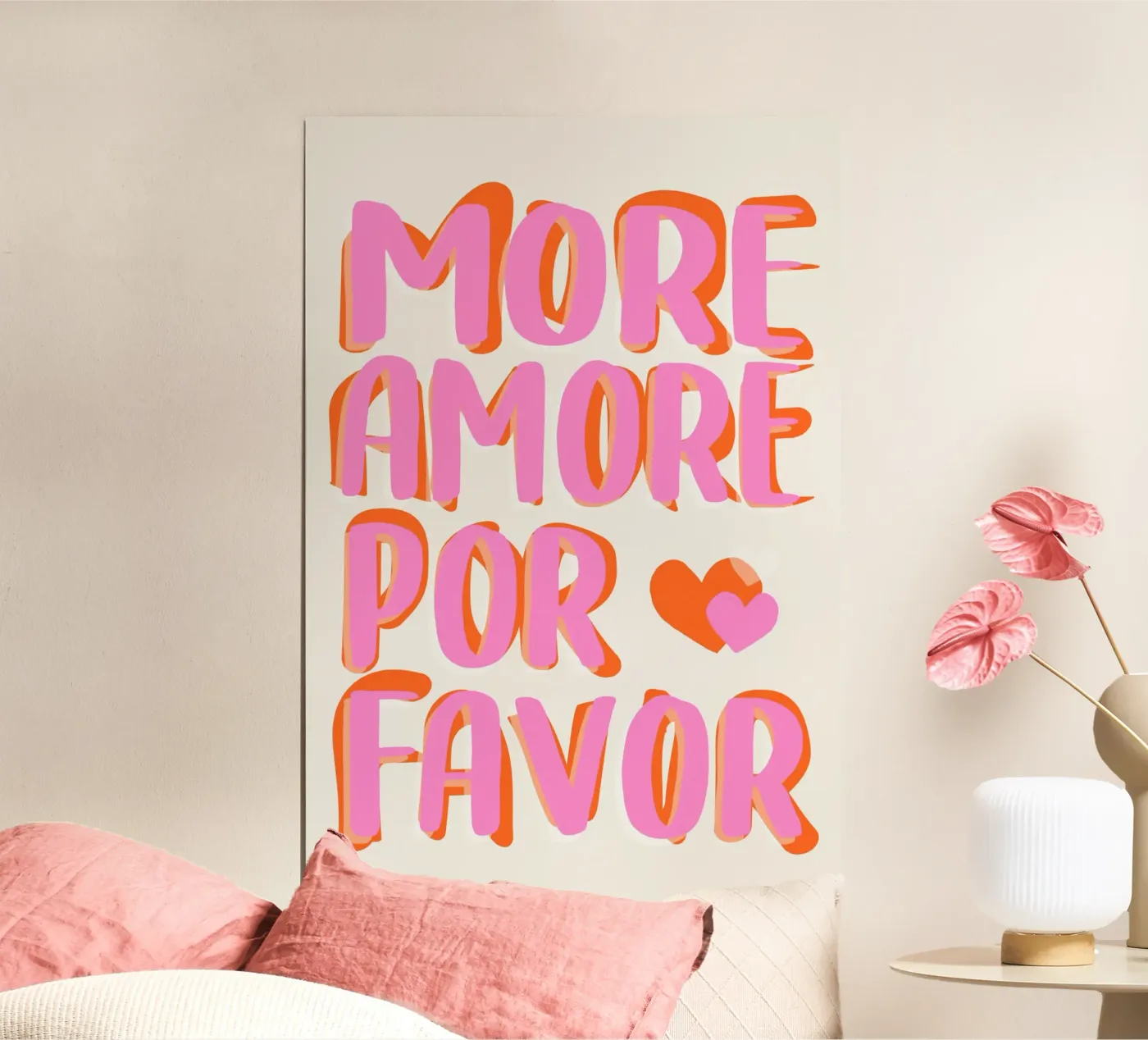More Amore por Favore Poster von Malou-Studio