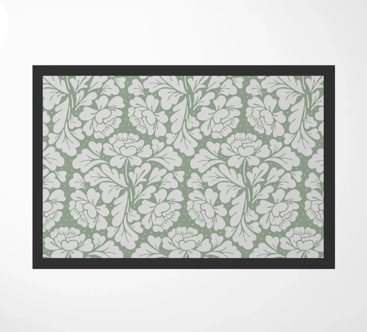 Baroque Pattern Sage Green zerbino da anisillustration