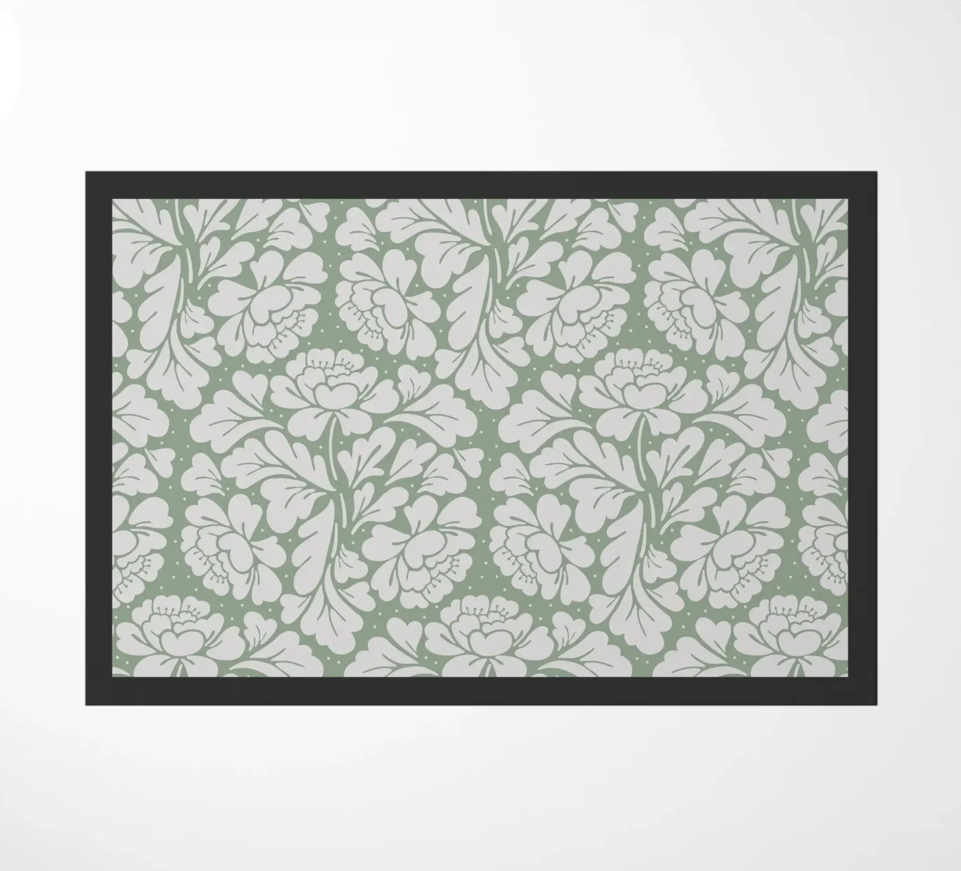 Baroque Pattern Sage Green zerbino da anisillustration