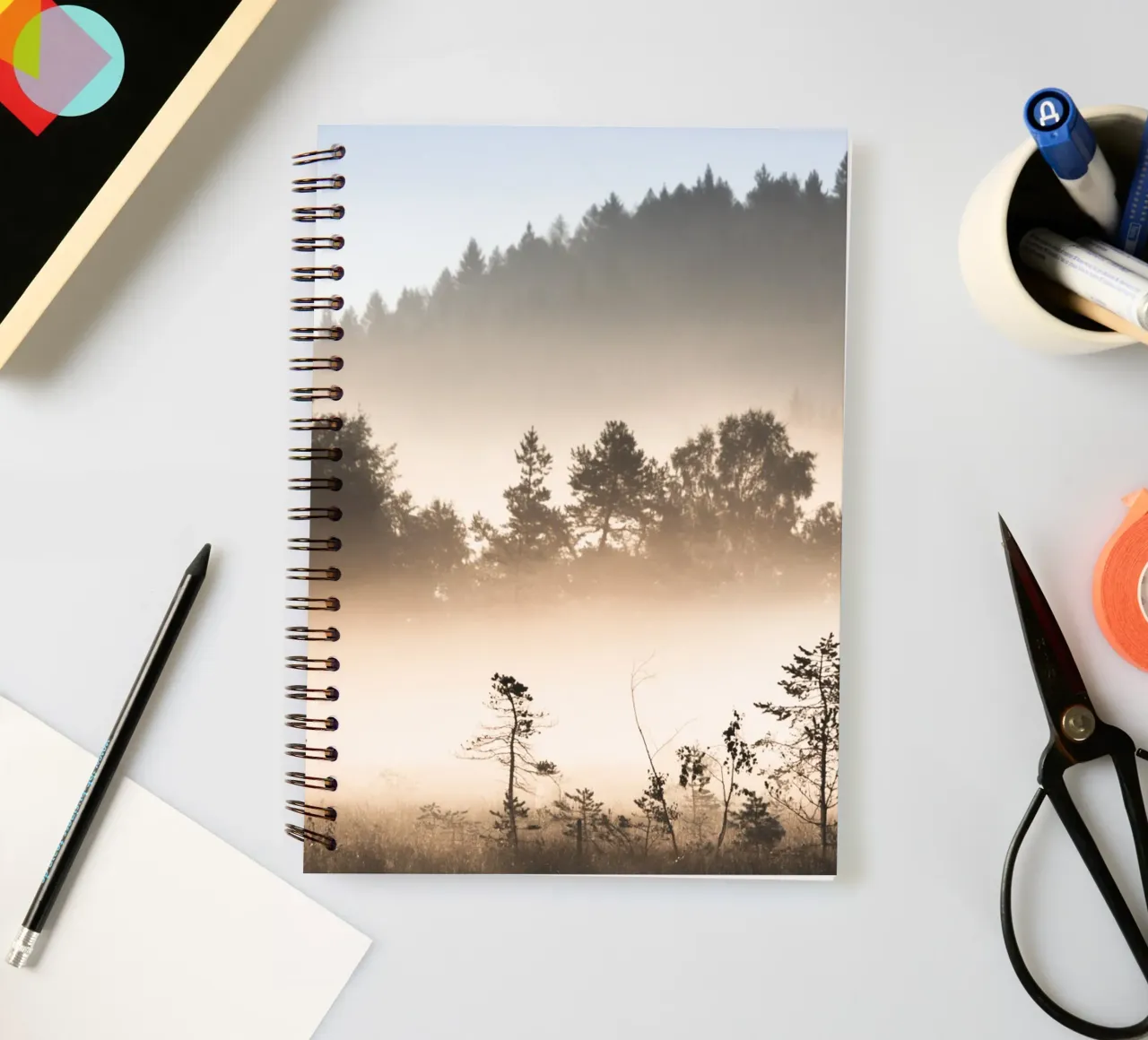 Cloud forest - Mystical natural atmosphere spiral notebook by Whole©