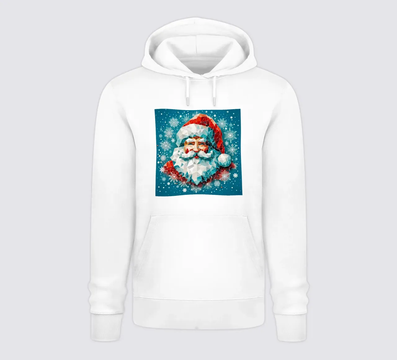 Smiling Santa felpa con cappuccio da Digital Naive