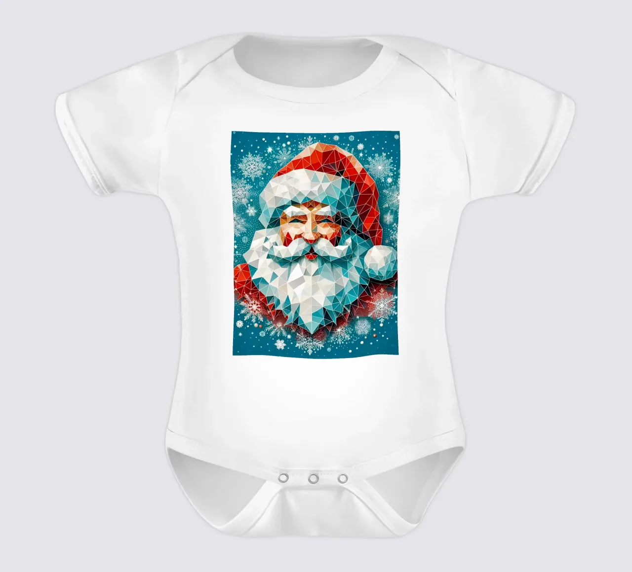 Smiling Santa body neonato maniche corte da Digital Naive