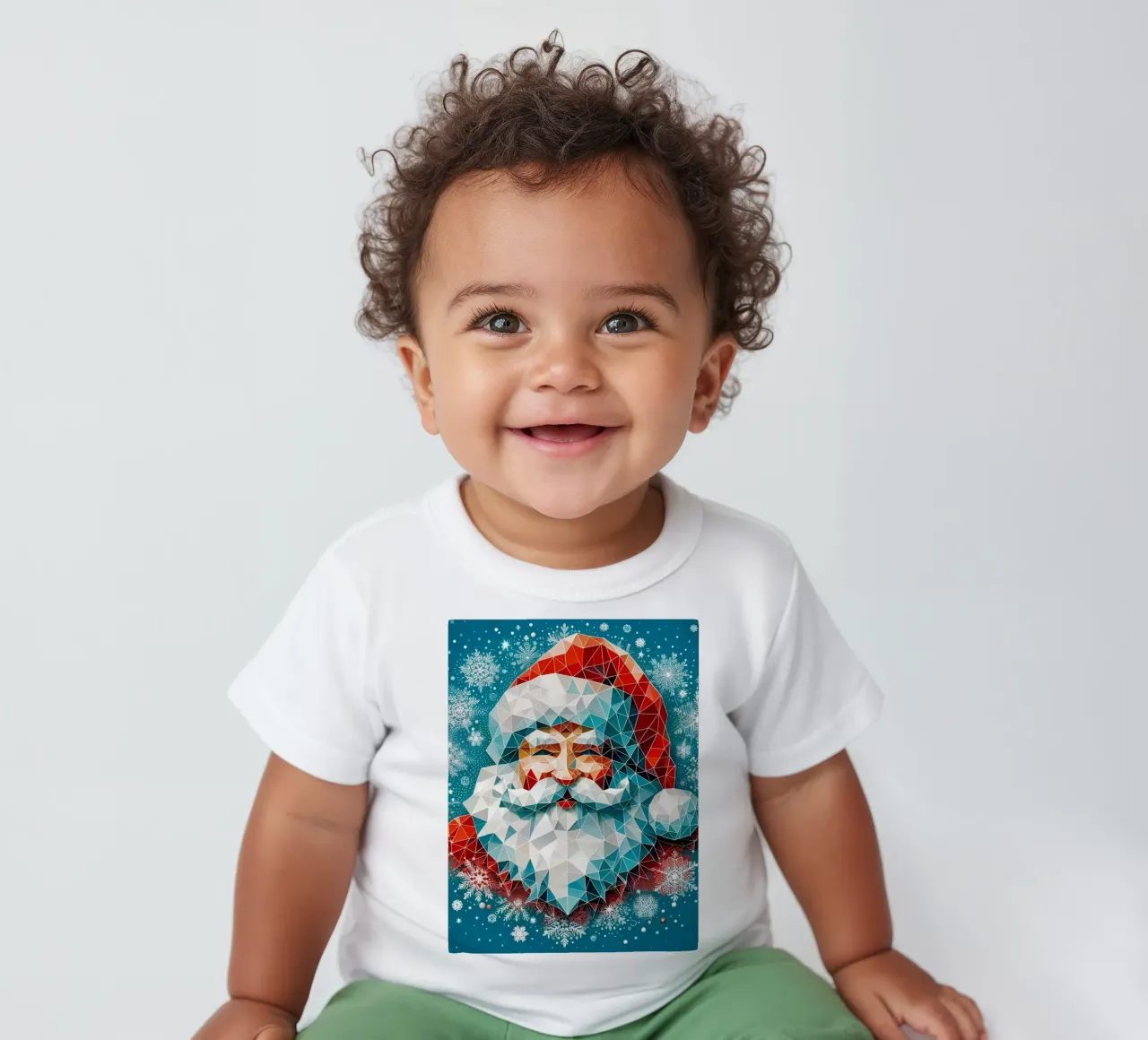 Smiling Santa maglietta neonato da Digital Naive