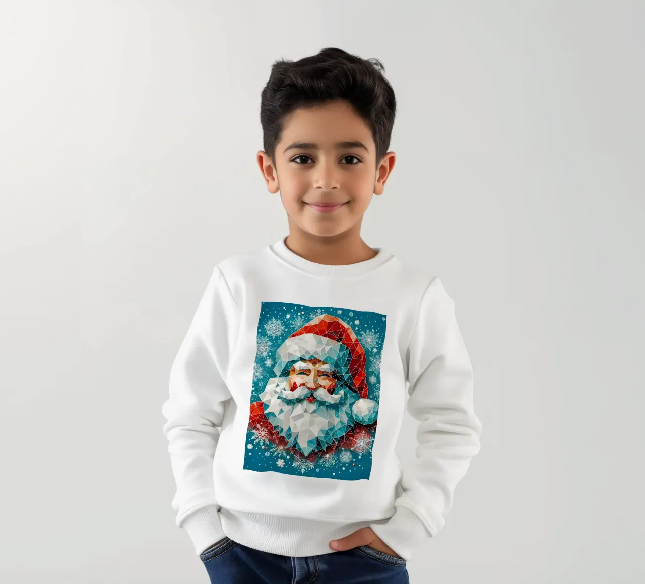 Smiling Santa felpa bambino da Digital Naive