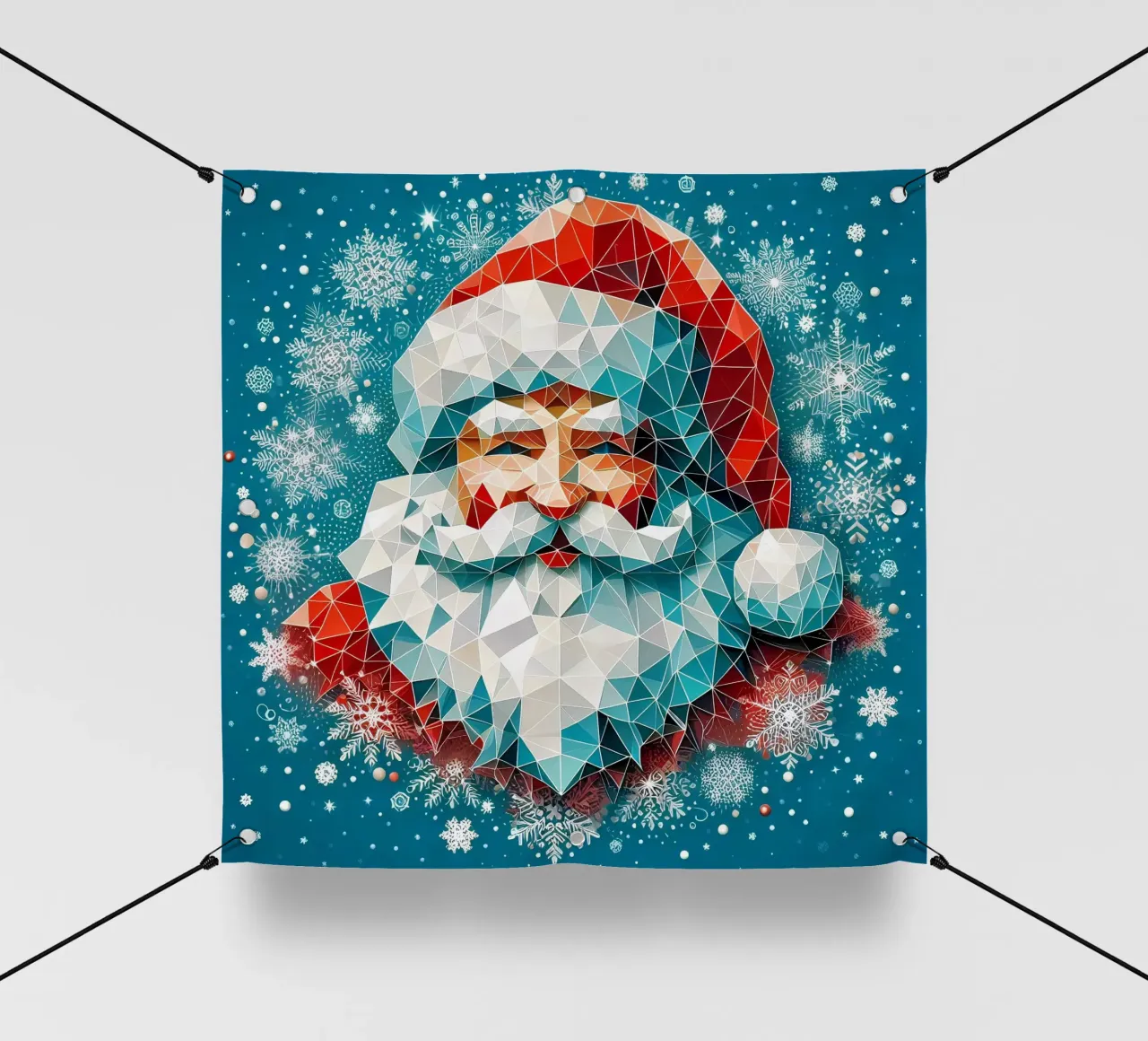 Smiling Santa telo in pvc da Digital Naive