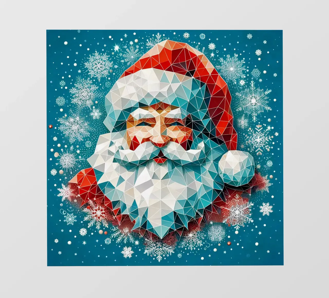 Smiling Santa telo in pvc da Digital Naive