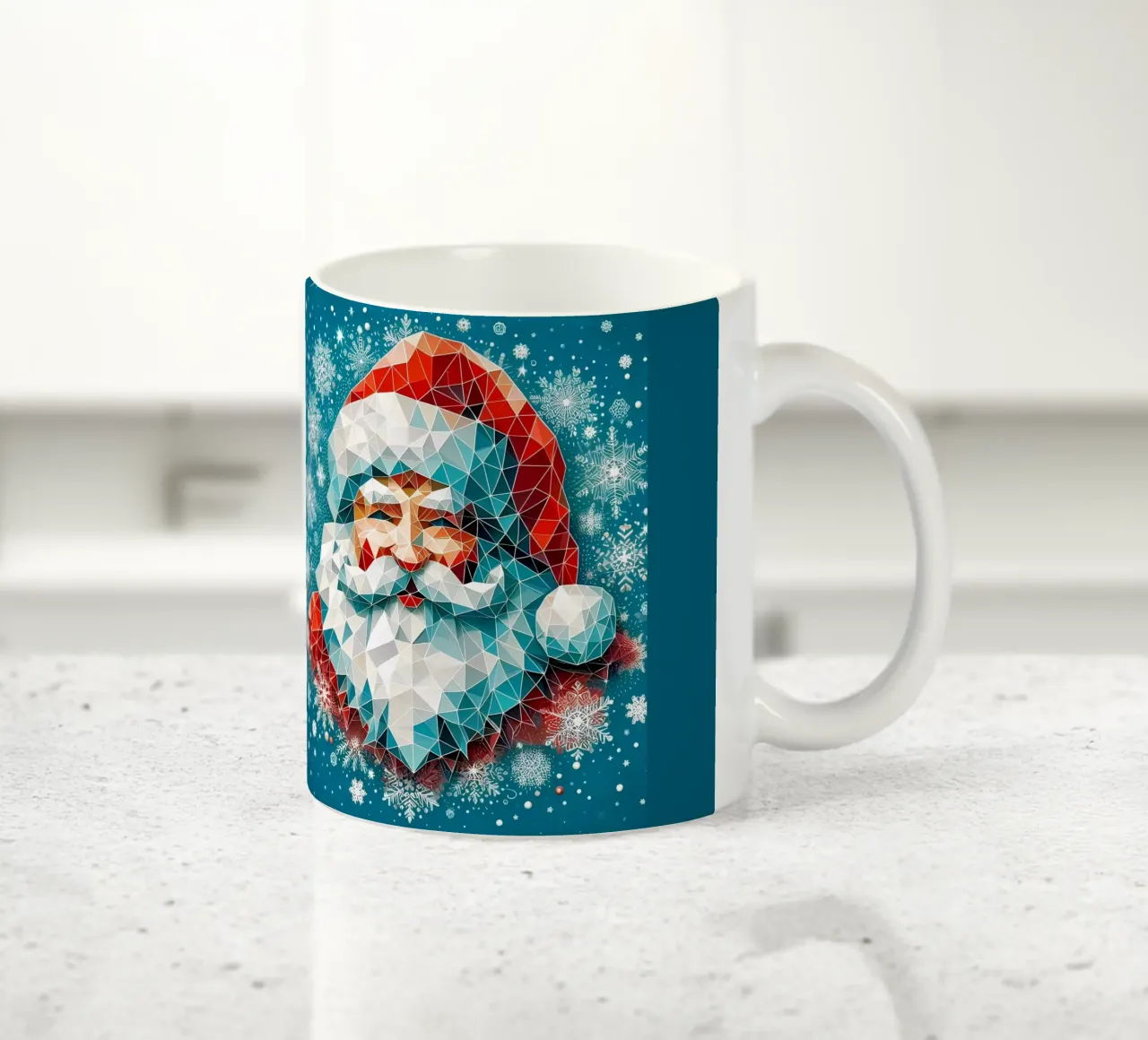 Smiling Santa tazza in ceramica da Digital Naive