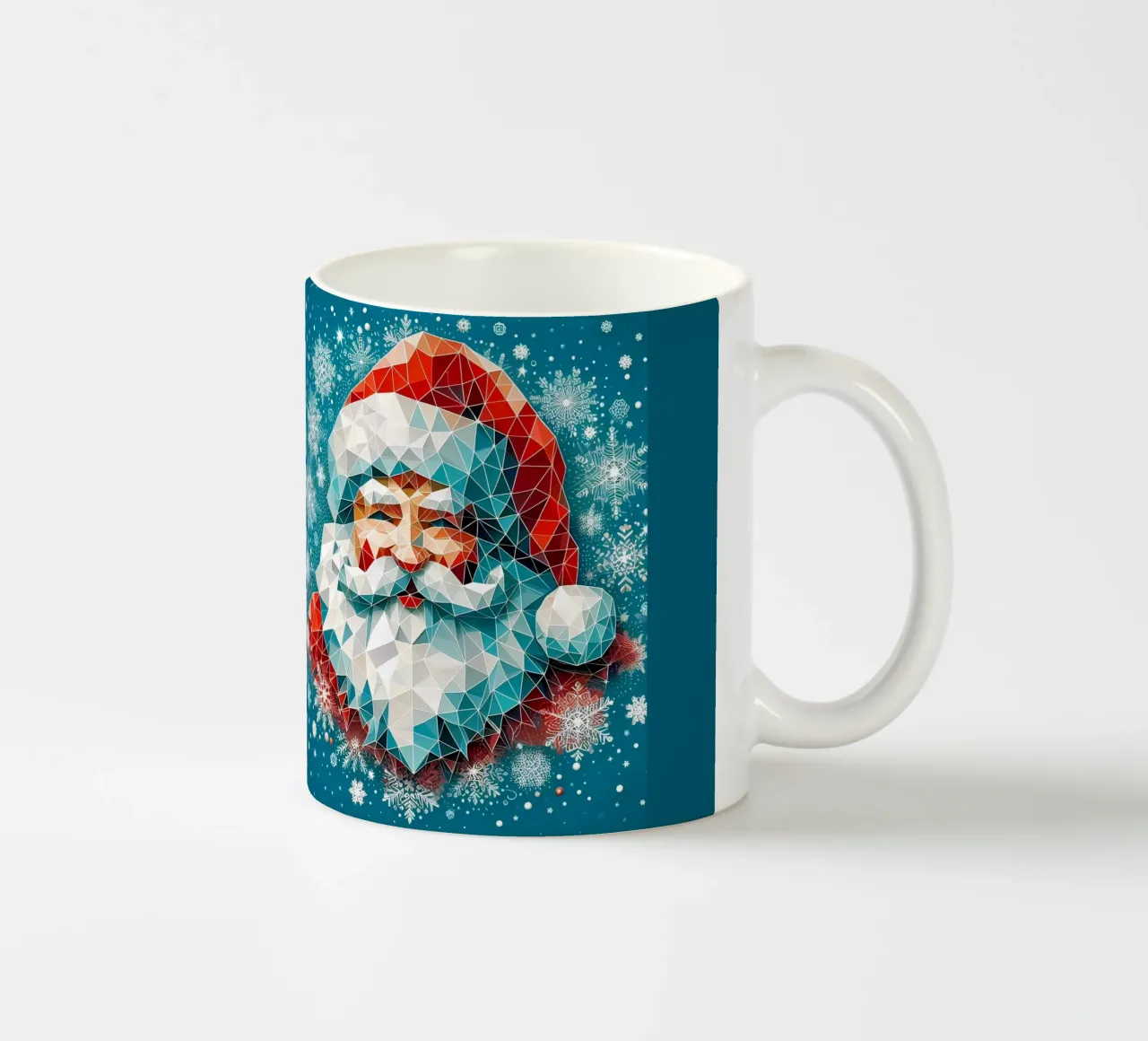 Smiling Santa tazza in ceramica da Digital Naive