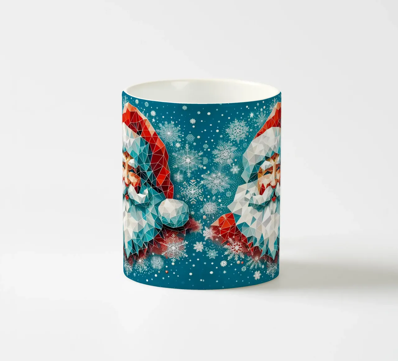 Smiling Santa tazza in ceramica da Digital Naive