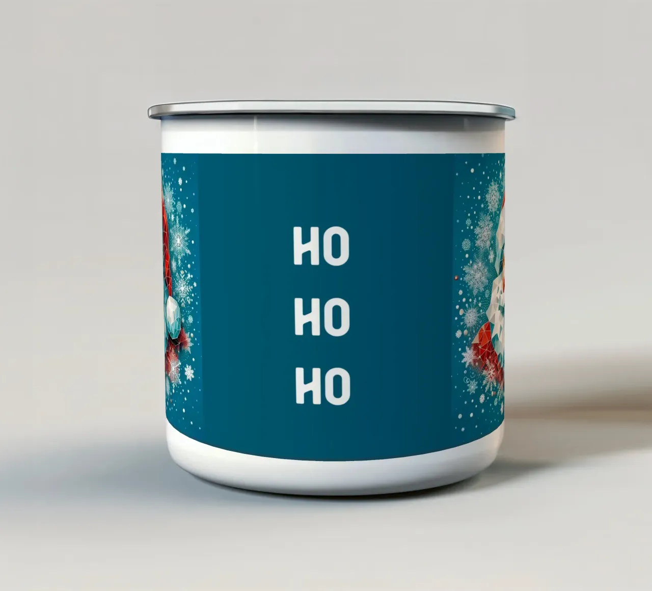 Smiling Santa tazza in smalto da Digital Naive