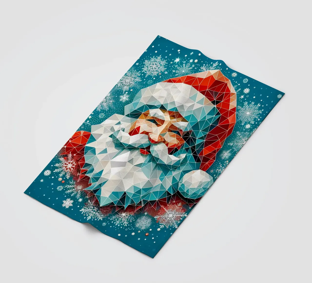 Smiling Santa coperta in pile da Digital Naive