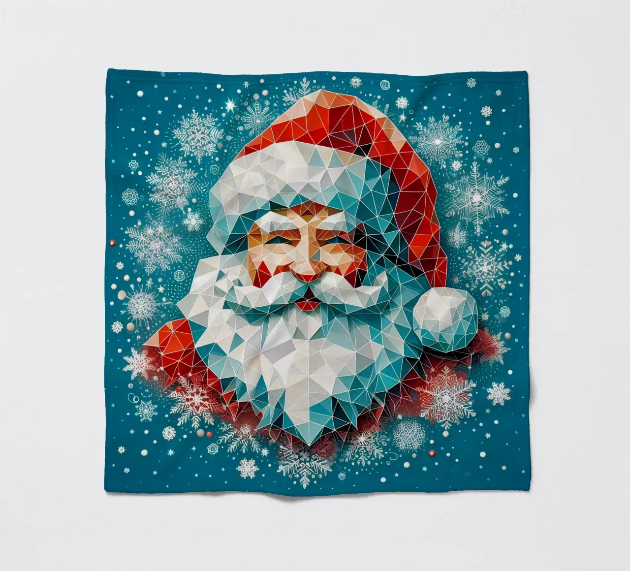 Smiling Santa coperta in pile da Digital Naive