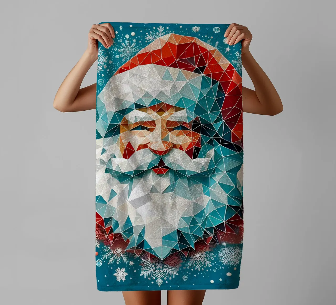 Smiling Santa asciugamano da bagno da Digital Naive