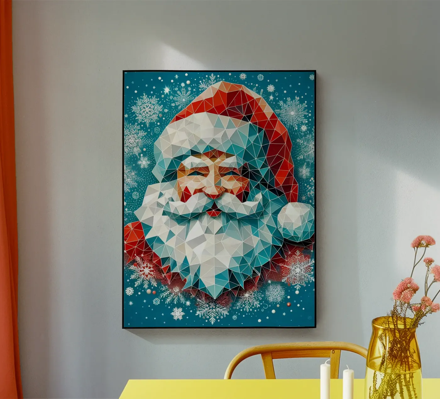 Smiling Santa plexiglas de Digital Naive