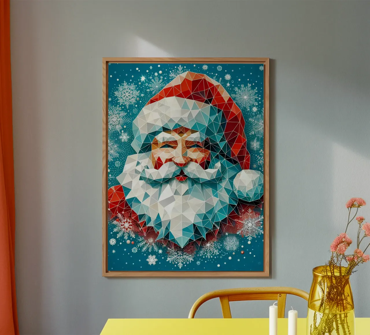 Smiling Santa alluminio dibond da Digital Naive