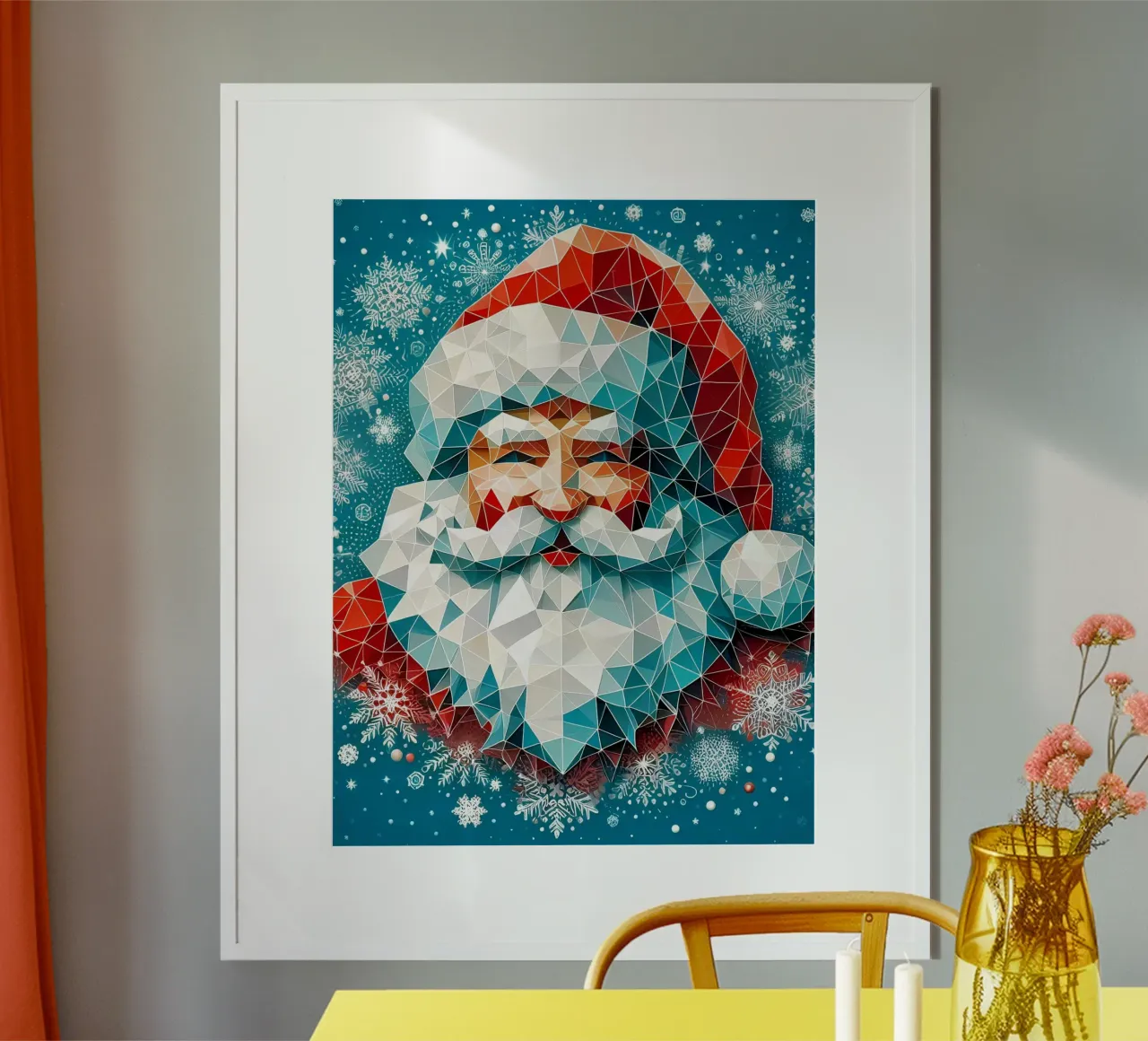 Smiling Santa carta hahnemühle da Digital Naive