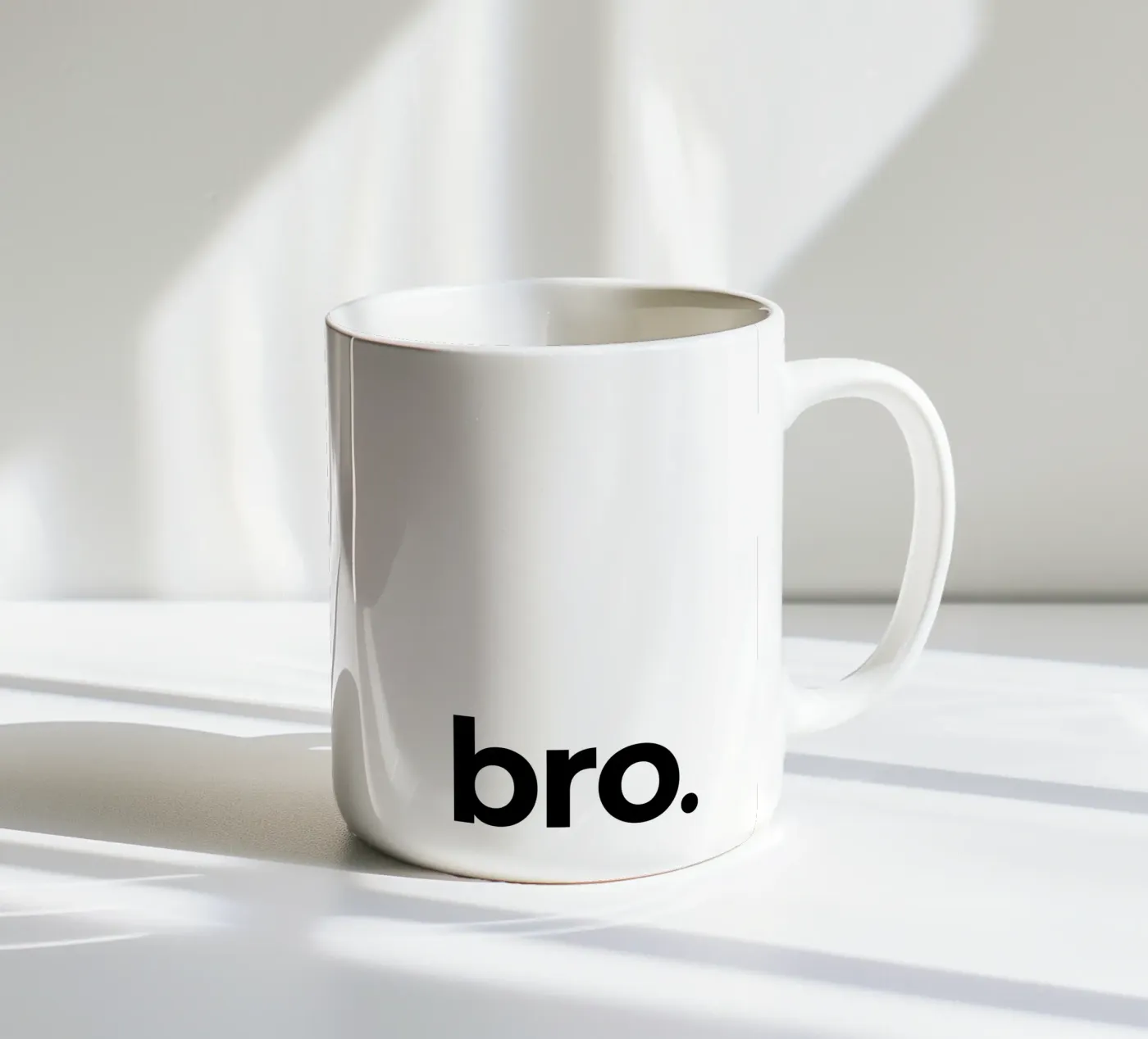 Bro ceramic mug by Paigaam Studio