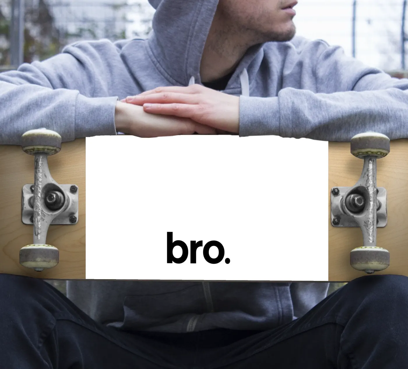 Bro sticker van Paigaam Studio