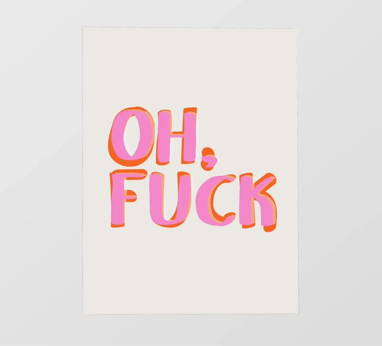 Oh Fuck PVC Plane von Malou-Studio